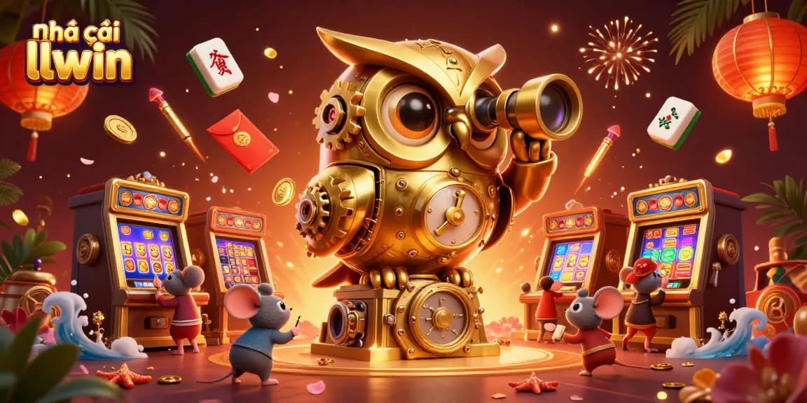 Experience the thrill at Nhà cái llwin with vibrant casino elements and lucky symbols