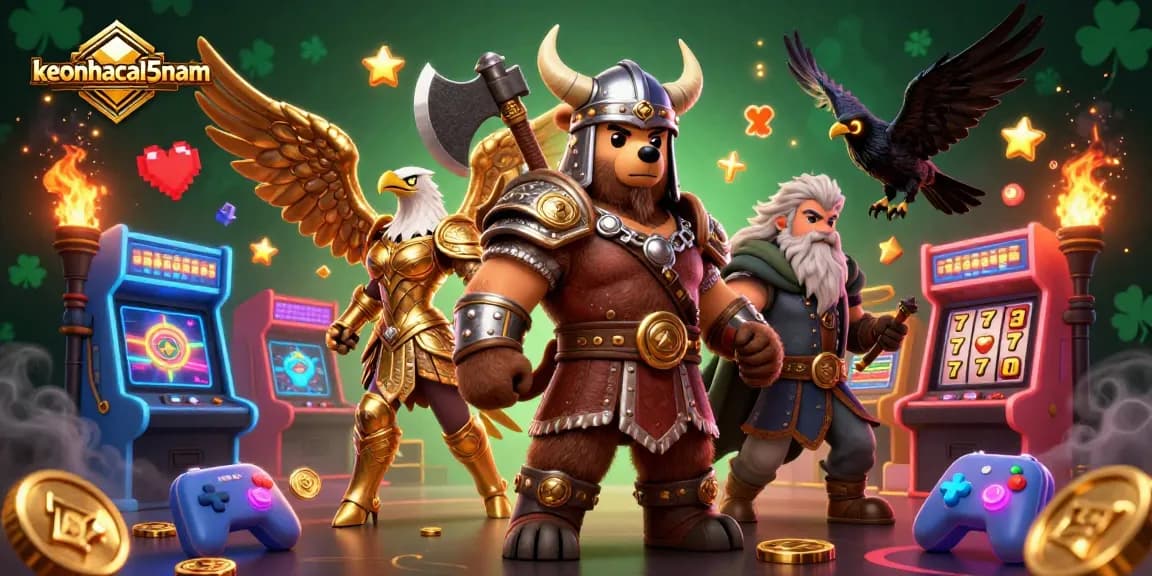 Engage in thrilling gameplay at keonhacai5nam with exciting casino elements and characters
