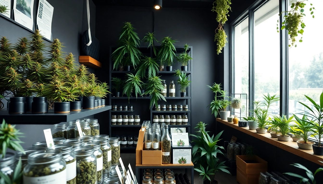 Explore if you can buy weed online uk from a well-organized dispensary showcasing diverse cannabis products.