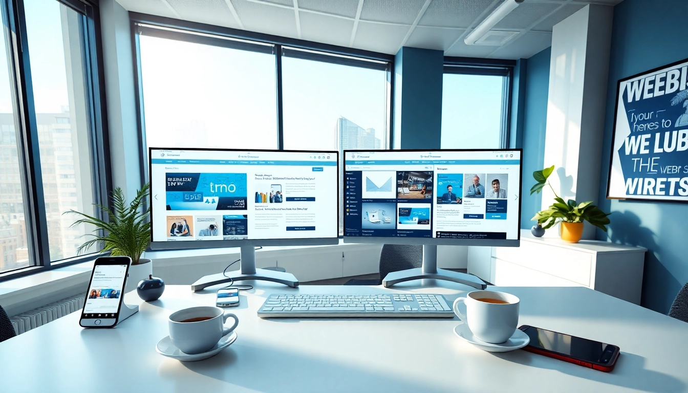 Mobile web development NYC: Innovative workspace focused on responsive web design and app development.