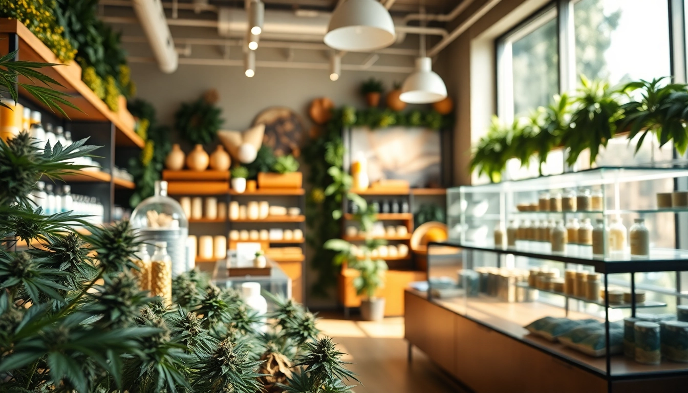 Experience the inviting ambiance of a Weed Store filled with quality cannabis products.