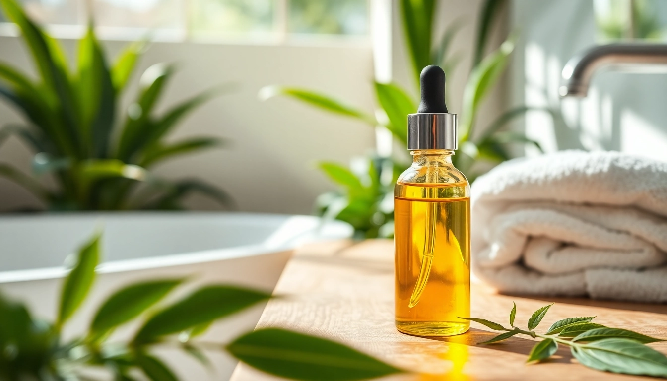 Apply CBD oil for skin to rejuvenate and hydrate your complexion in a serene setting.