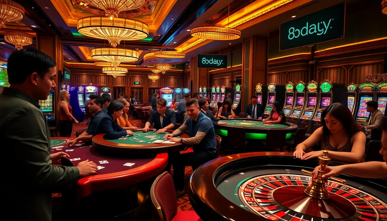 Experience the thrill of high-stakes gaming at 8day's luxurious casino.