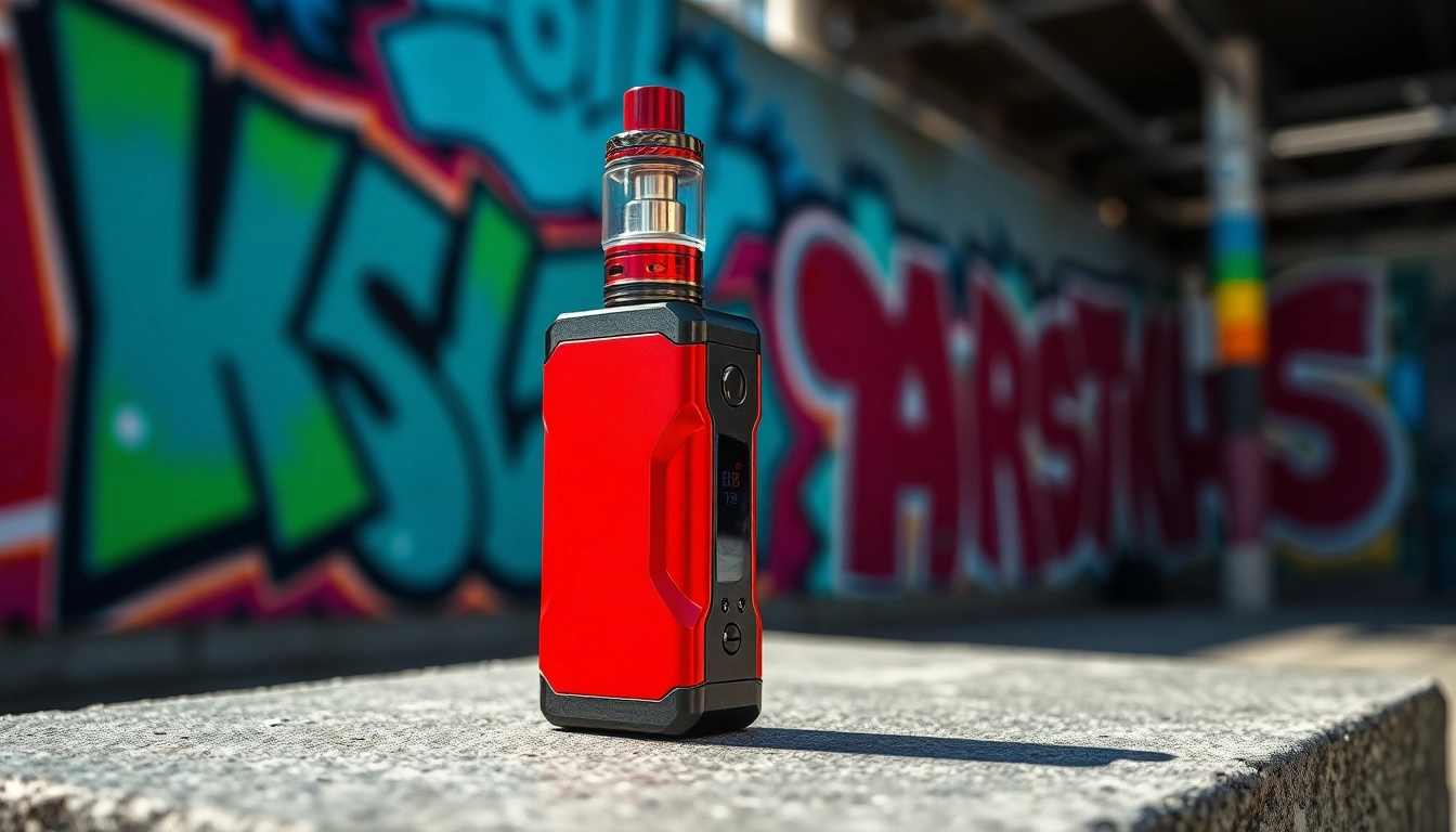 Используйте Vaporesso XROS 4 Mini Camo Red для стильного вейпинга в городском окружении.