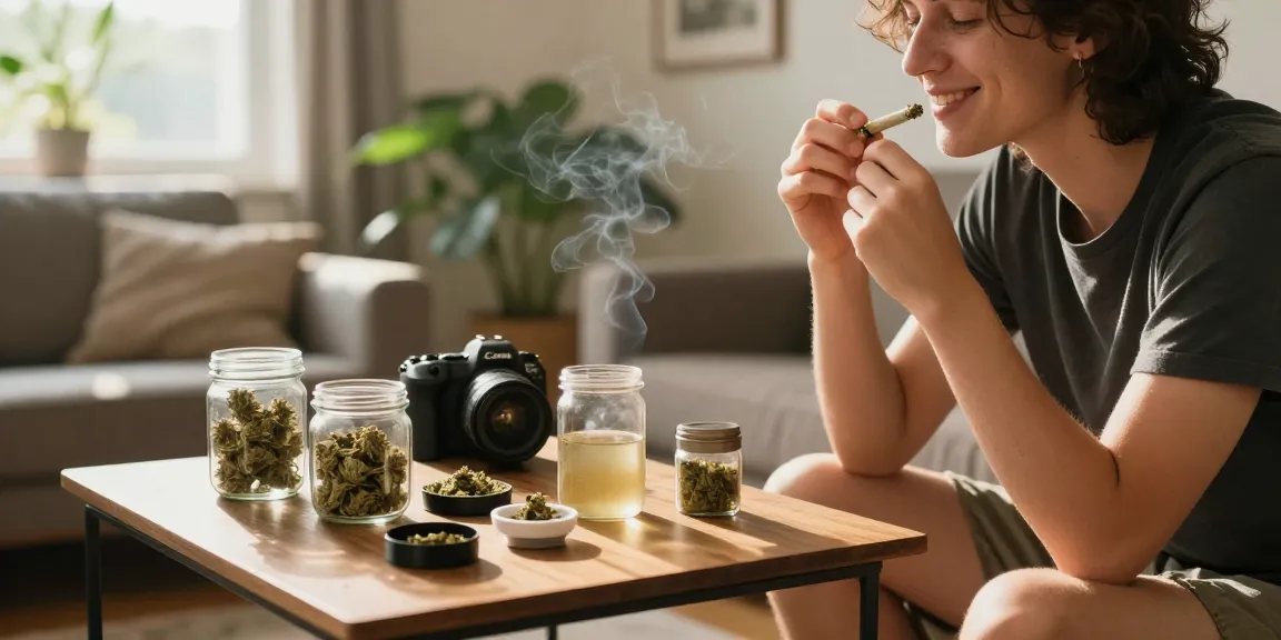 Buy weed shake online: Enjoying a relaxed afternoon with high-quality weed shake and kief.