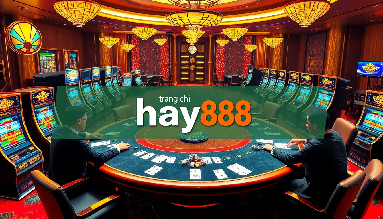 Engage in the excitement of gambling at trang chủ hay88 with vibrant casino visuals and strategic gameplay.