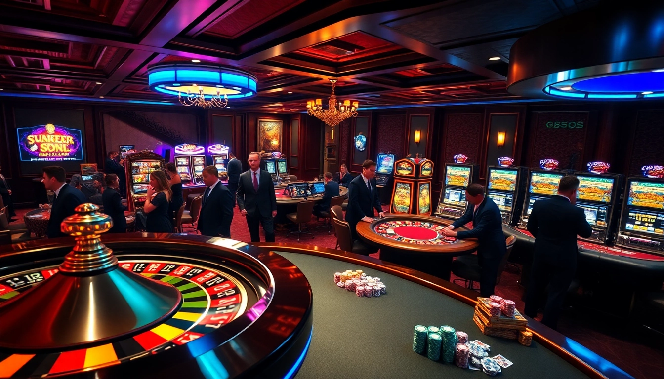 Experience the excitement of winning with 555win in a luxurious casino setting.