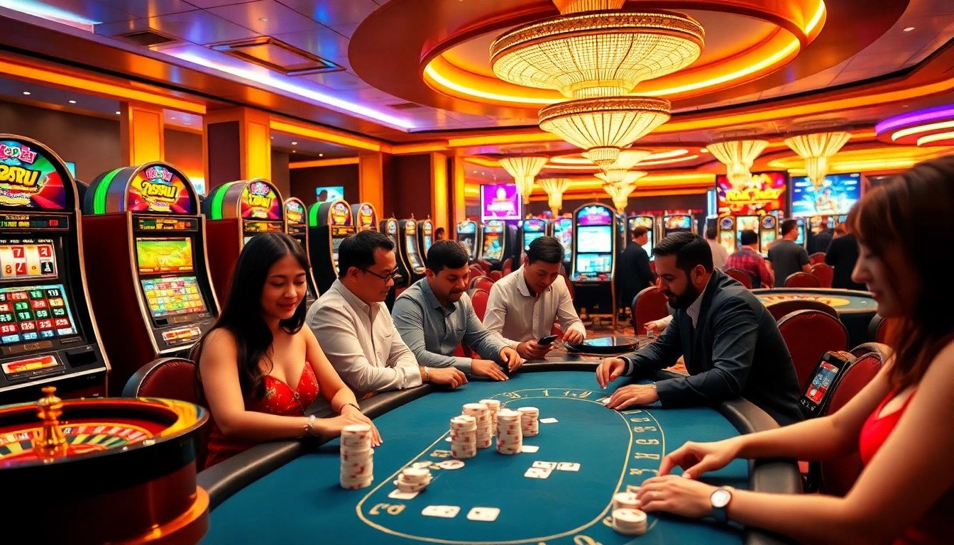 Experience thrilling moments with link alternatif sbobet at a vibrant casino table surrounded by excitement.