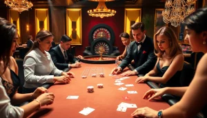 Exciting gaming experience at OK365 with poker chips and playing cards.